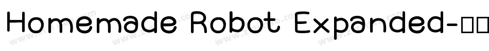 Homemade Robot Expanded字体转换